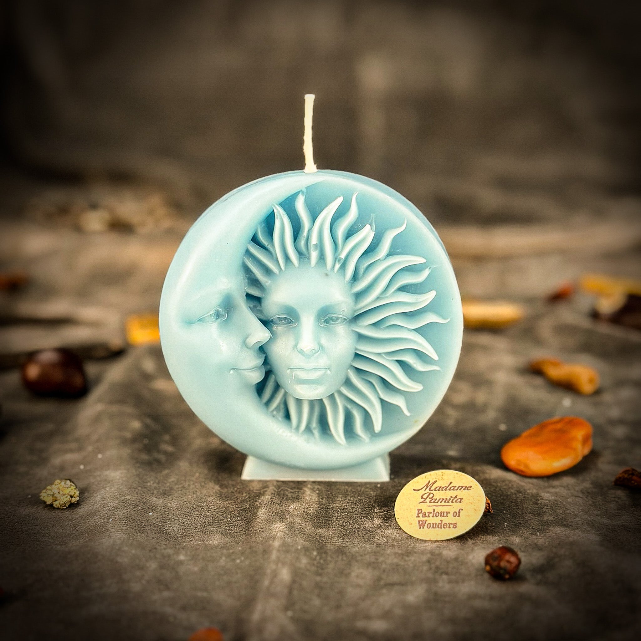 Beeswax Equinox and Solstice Spell Candle - Seasonal Magic & Balance | Beeswax Candle | Wiccan Center