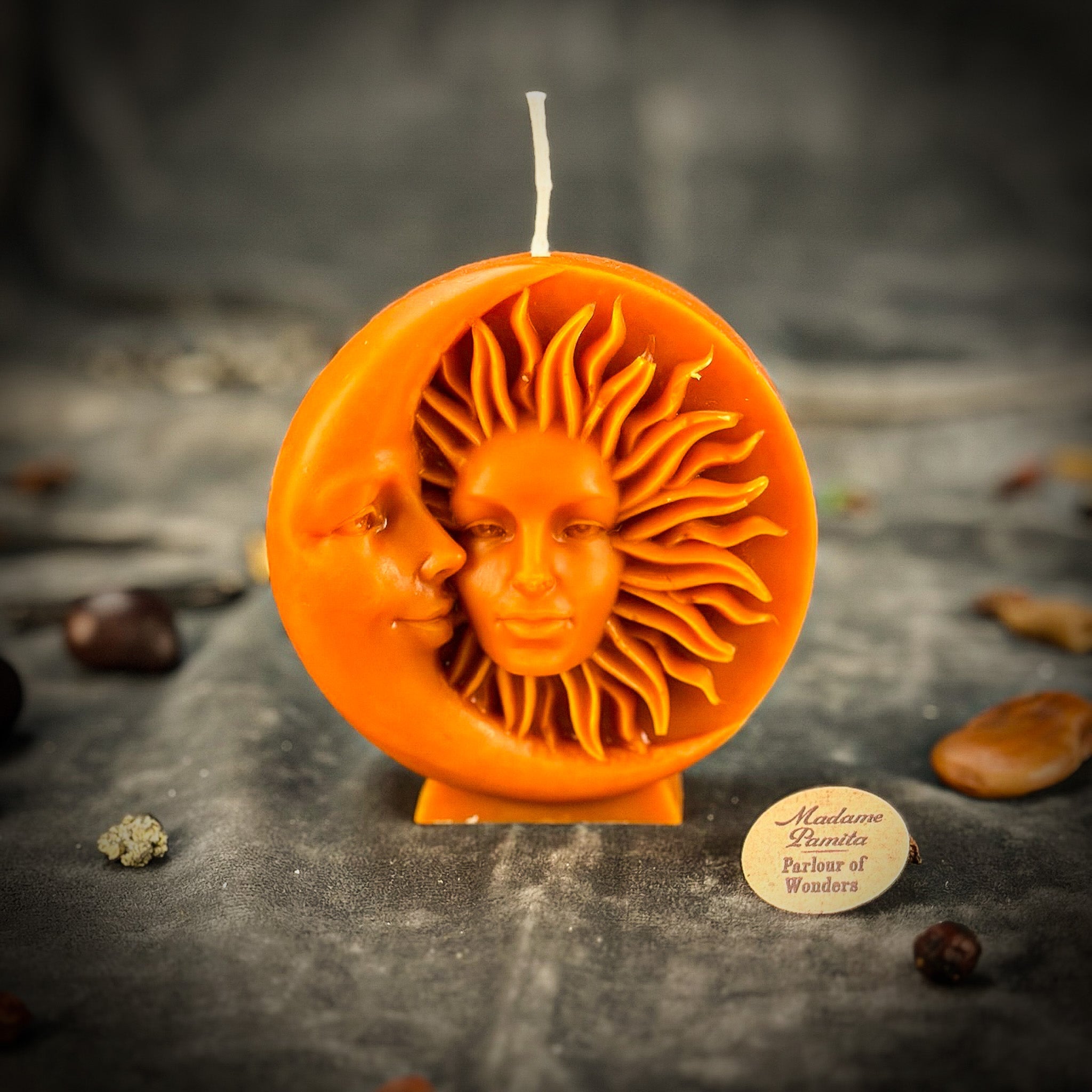 Beeswax Equinox and Solstice Spell Candle - Seasonal Magic & Balance | Beeswax Candle | Wiccan Center