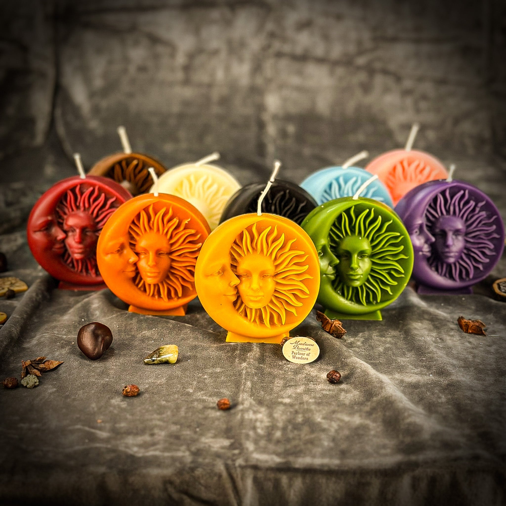 Beeswax Equinox and Solstice Spell Candle - Seasonal Magic & Balance | Beeswax Candle | Wiccan Center