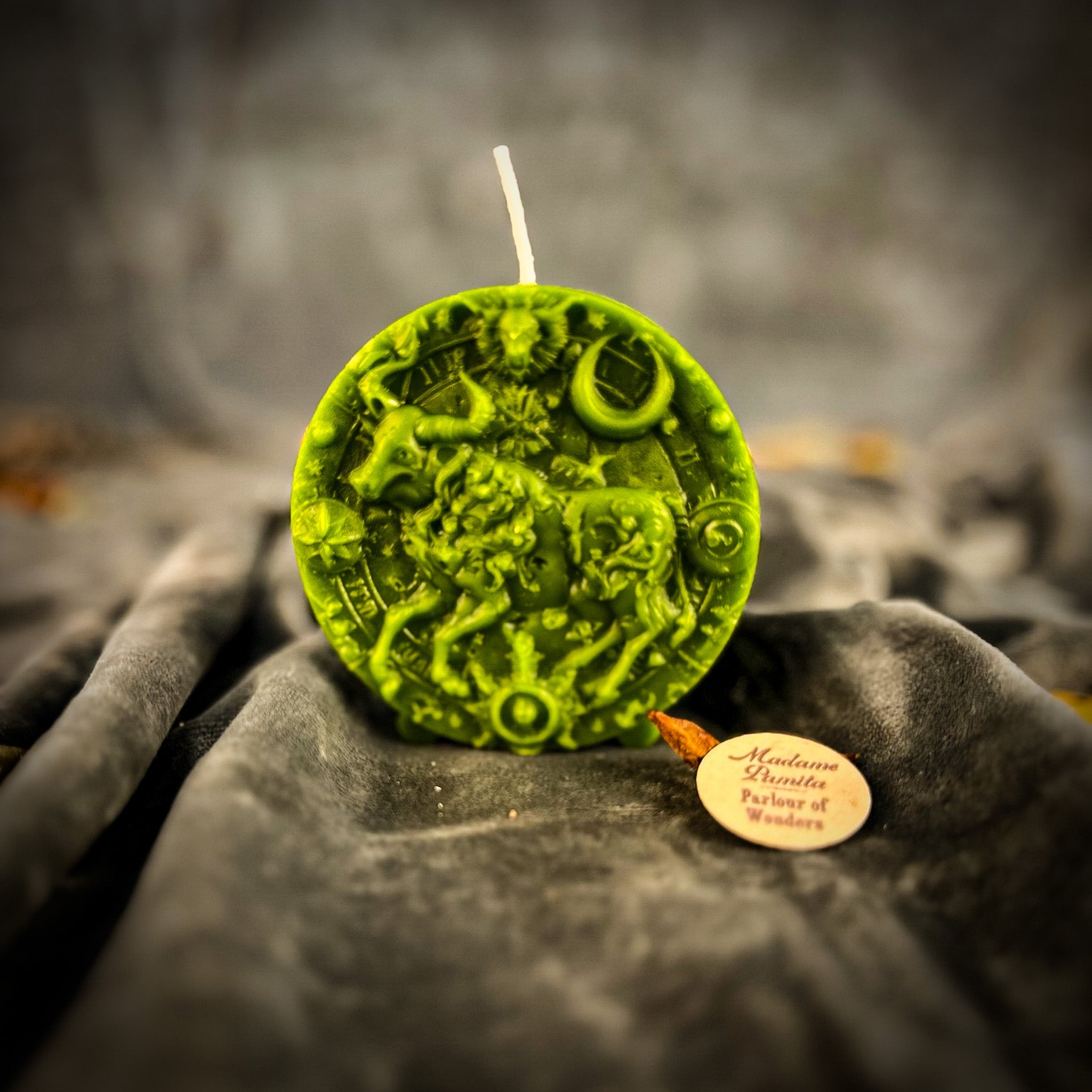 Beeswax Taurus Bull Zodiac Spell Candle - Abundance, Stability & Sensuality | Beeswax Candle | Wiccan Center