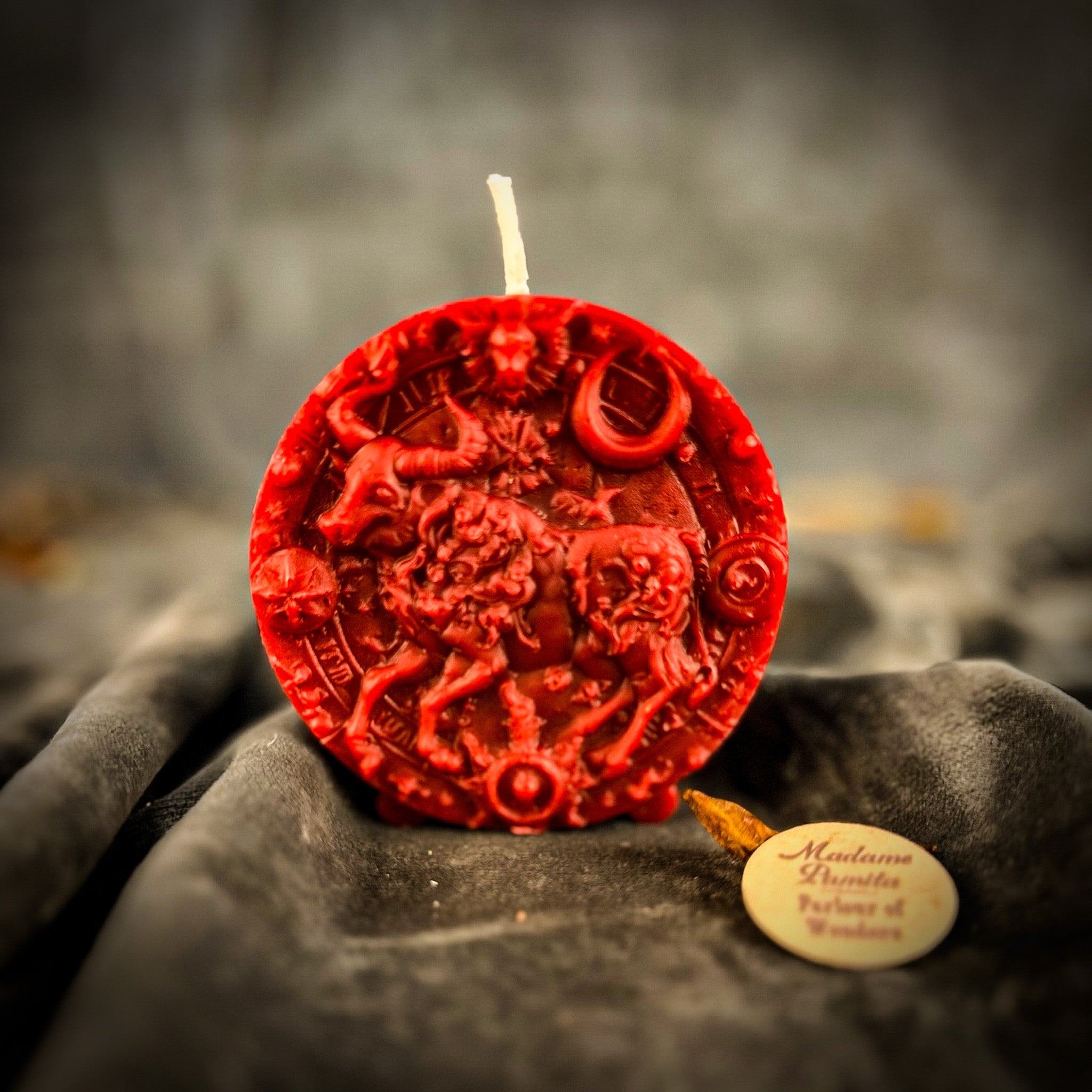 Beeswax Taurus Bull Zodiac Spell Candle - Abundance, Stability & Sensuality | Beeswax Candle | Wiccan Center
