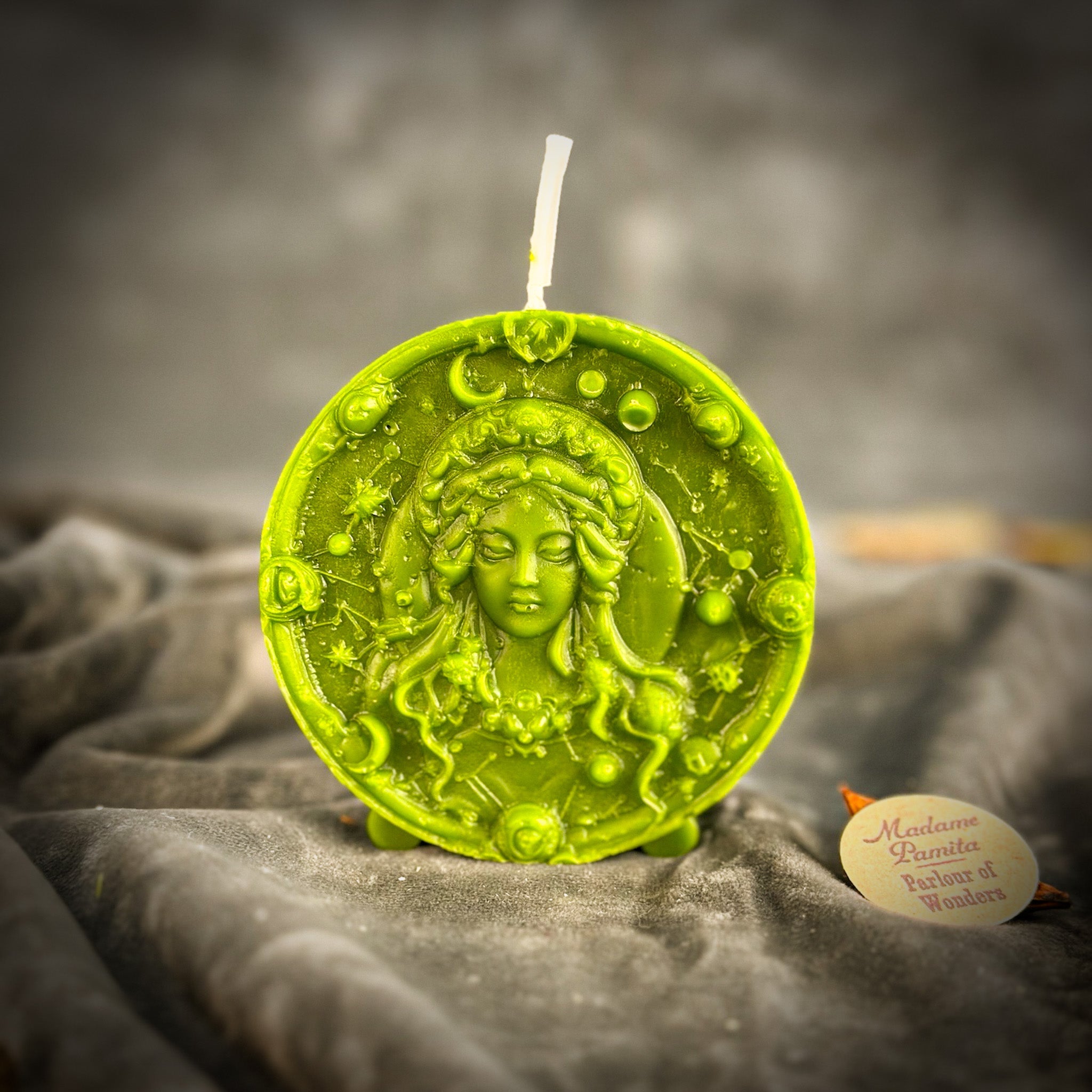 Beeswax Virgo Maiden Zodiac Spell Candle - Focus, Healing & Practicality | Beeswax Candle | Wiccan Center