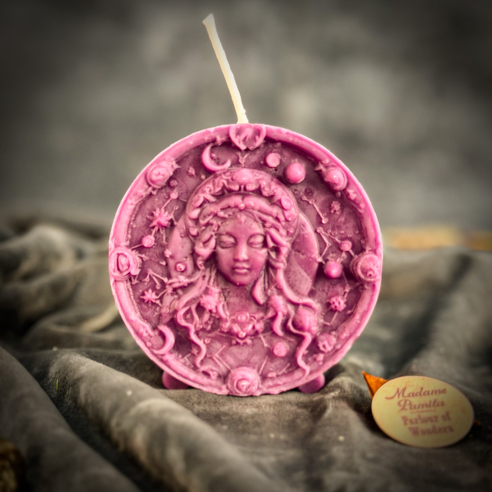 Beeswax Virgo Maiden Zodiac Spell Candle - Focus, Healing & Practicality | Beeswax Candle | Wiccan Center