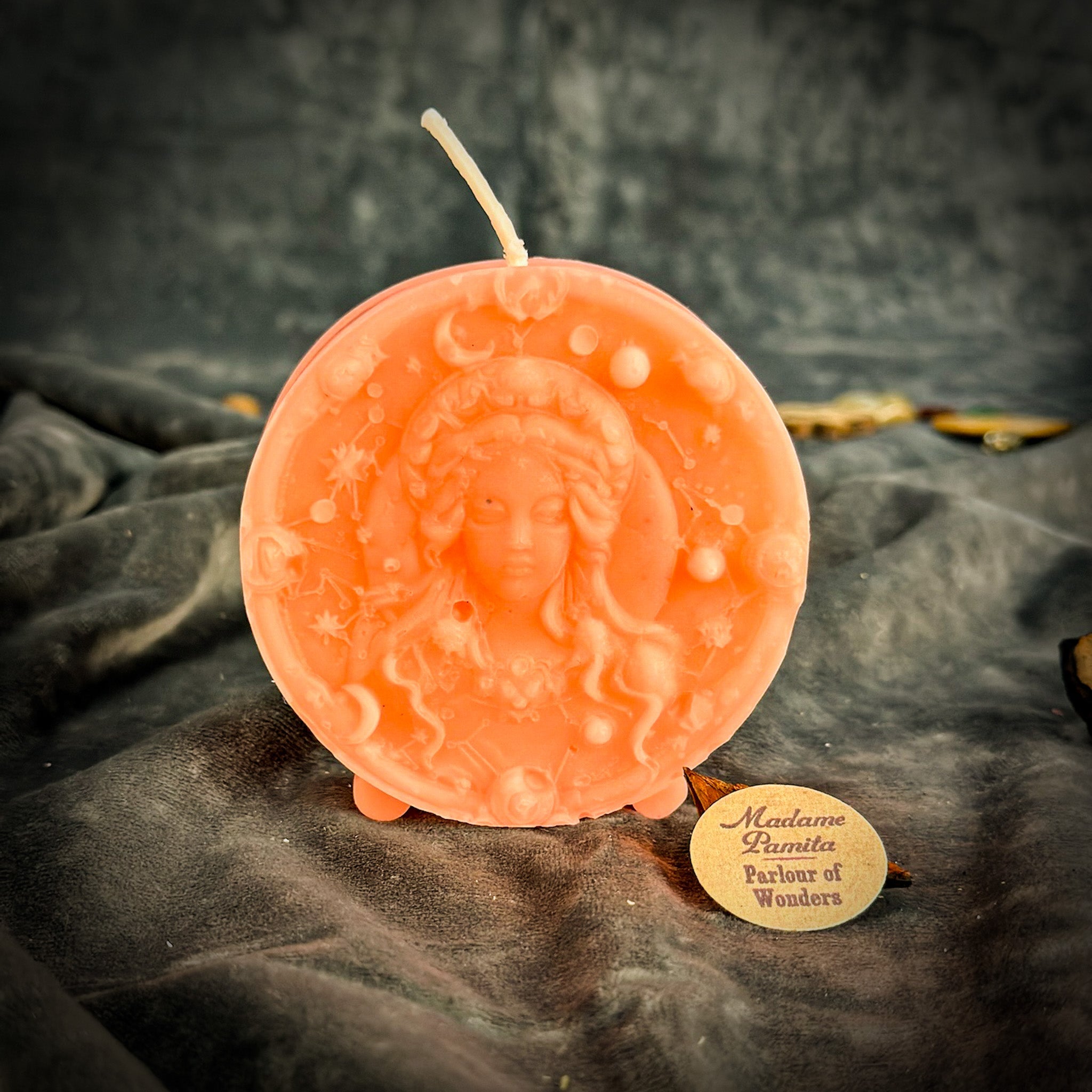 Beeswax Virgo Maiden Zodiac Spell Candle - Focus, Healing & Practicality | Beeswax Candle | Wiccan Center