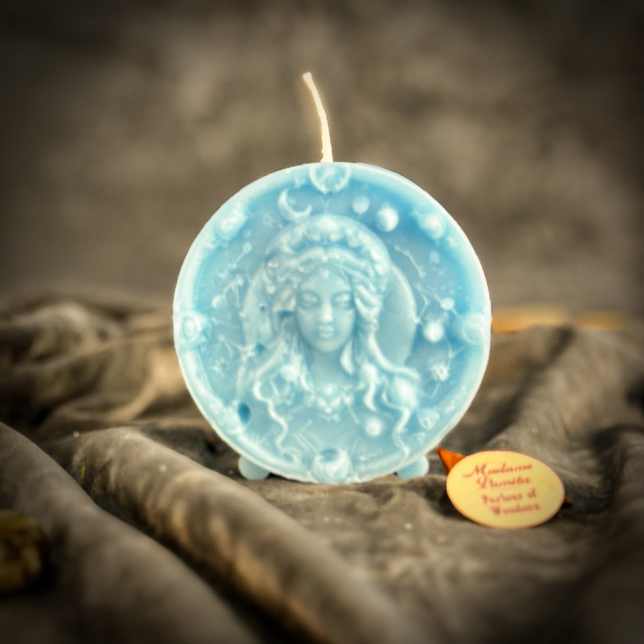 Beeswax Virgo Maiden Zodiac Spell Candle - Focus, Healing & Practicality | Beeswax Candle | Wiccan Center