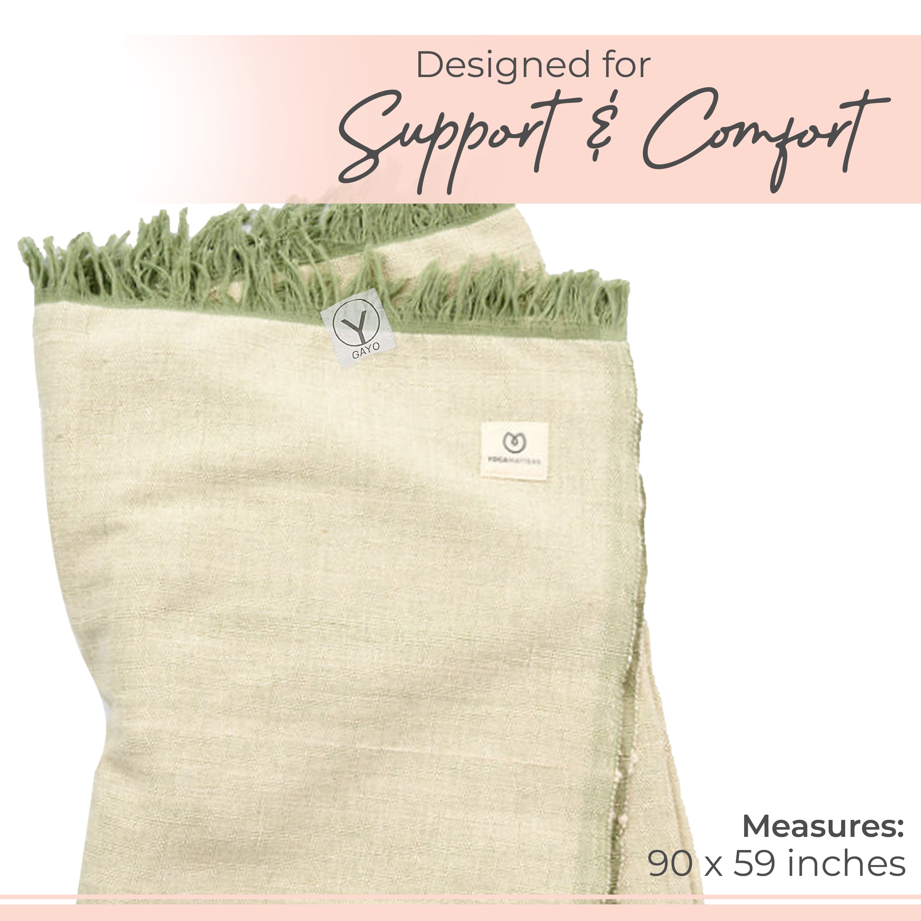 Organic Cotton Yoga Blanket | Yoga Organic Cotton Blanket | Wiccan Center