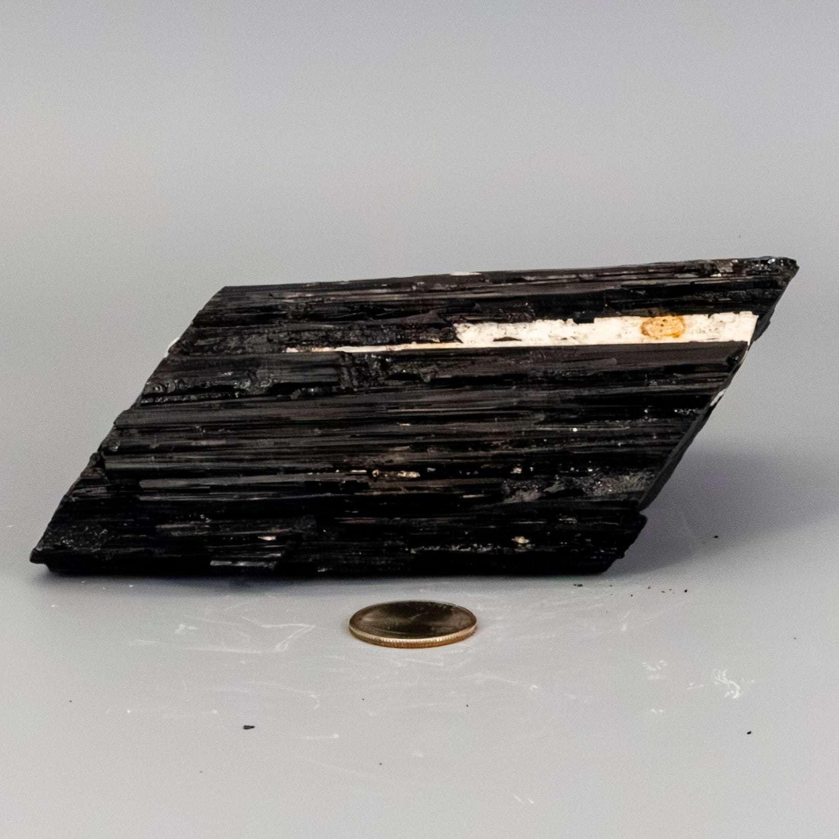 Big Black Tourmaline Hunk w/t Quartz Inclusions