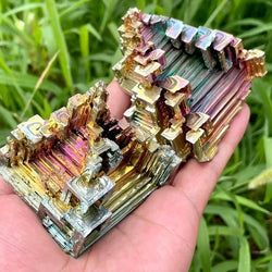Bismuth Metal Freeform Castles Unique Shapes | Freeforms | Wiccan Center