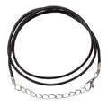 Black Braided Rope Necklace with Lobster Claw Clasp | Pendant | Wiccan Center