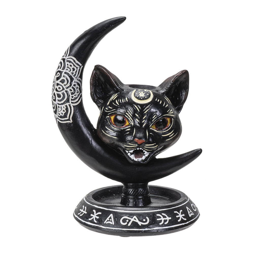 Black Cat Backflow Incense Burner | Incense Burner | Wiccan Center