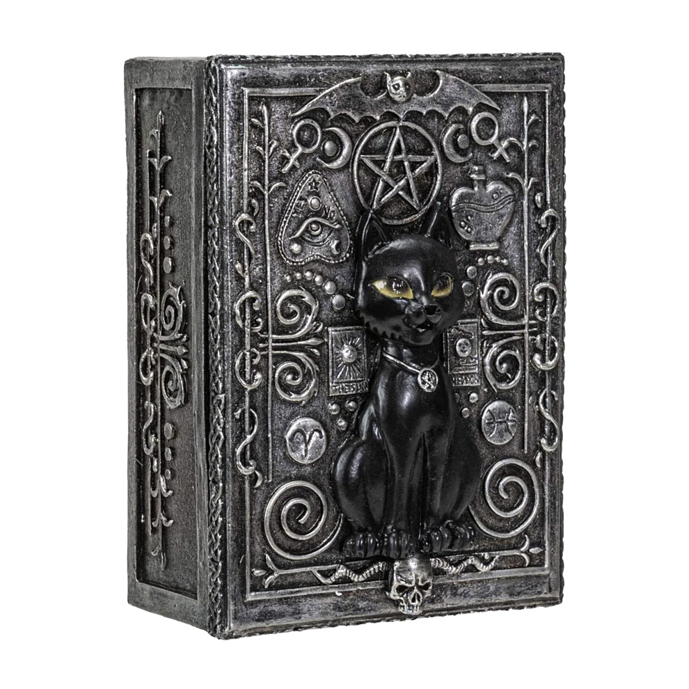 Black Cat Tarot Box | Wood Box | Wiccan Center
