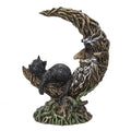 Black Cat on Moon | Statue | Wiccan Center