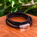 Black Leather Wrap Bracelet | | Wiccan Center
