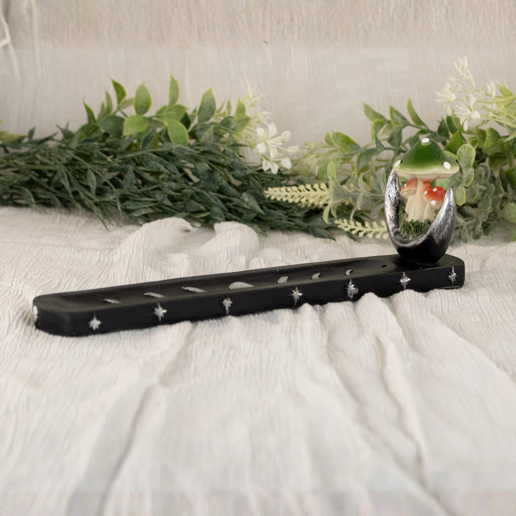 Black Mushroom Incense Burner | | Wiccan Center