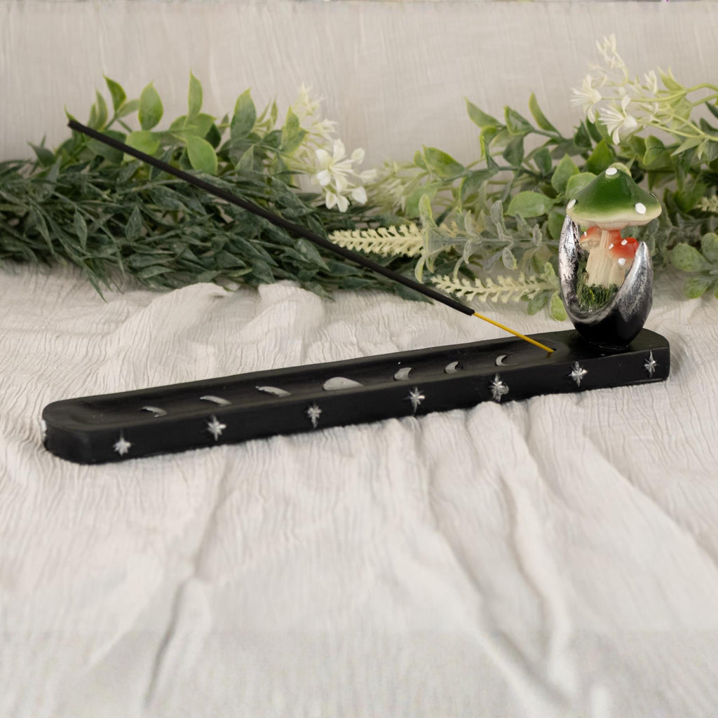 Black Mushroom Incense Burner | | Wiccan Center
