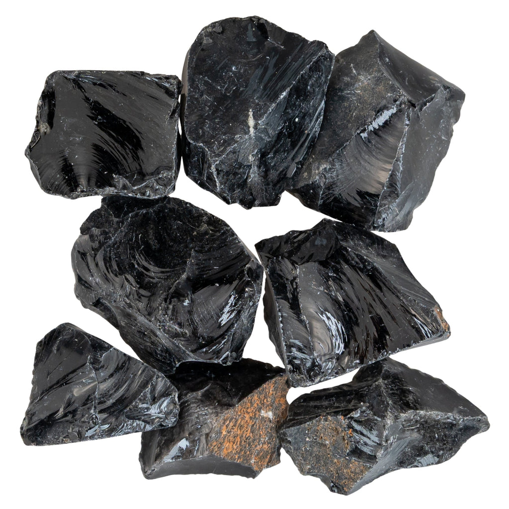 Black Obsidian Raw 1lb | Gemstones | Wiccan Center