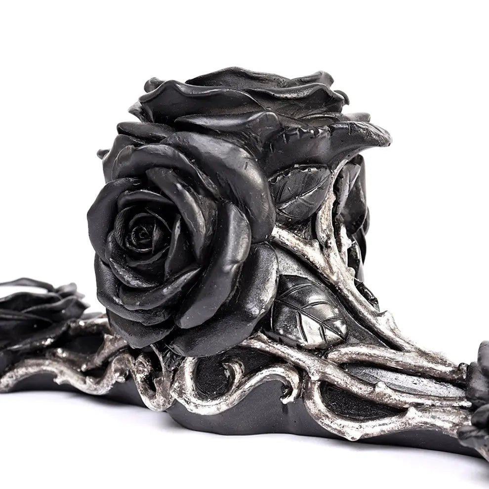 Black Rose Triple T-Light Holder | Candle Holder | Wiccan Center