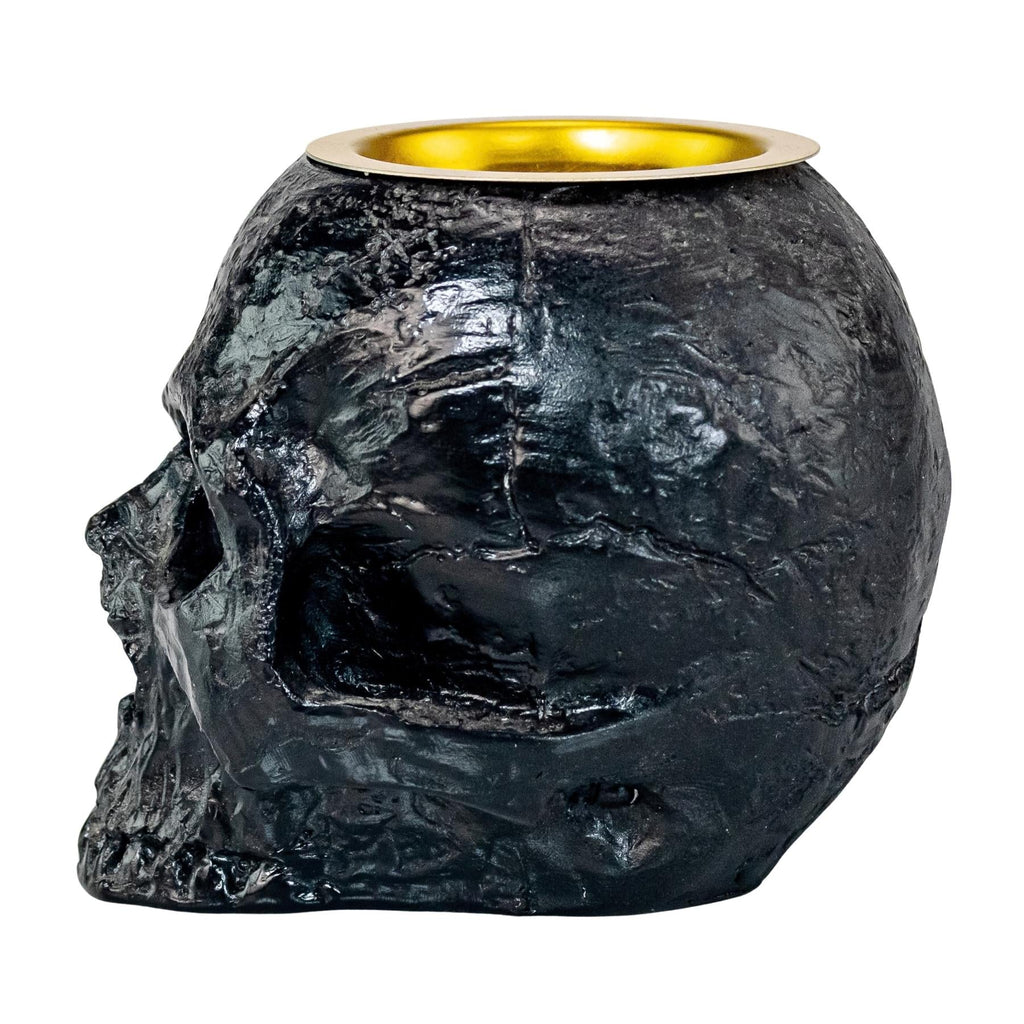 Black Skull Candle Holder | | Wiccan Center