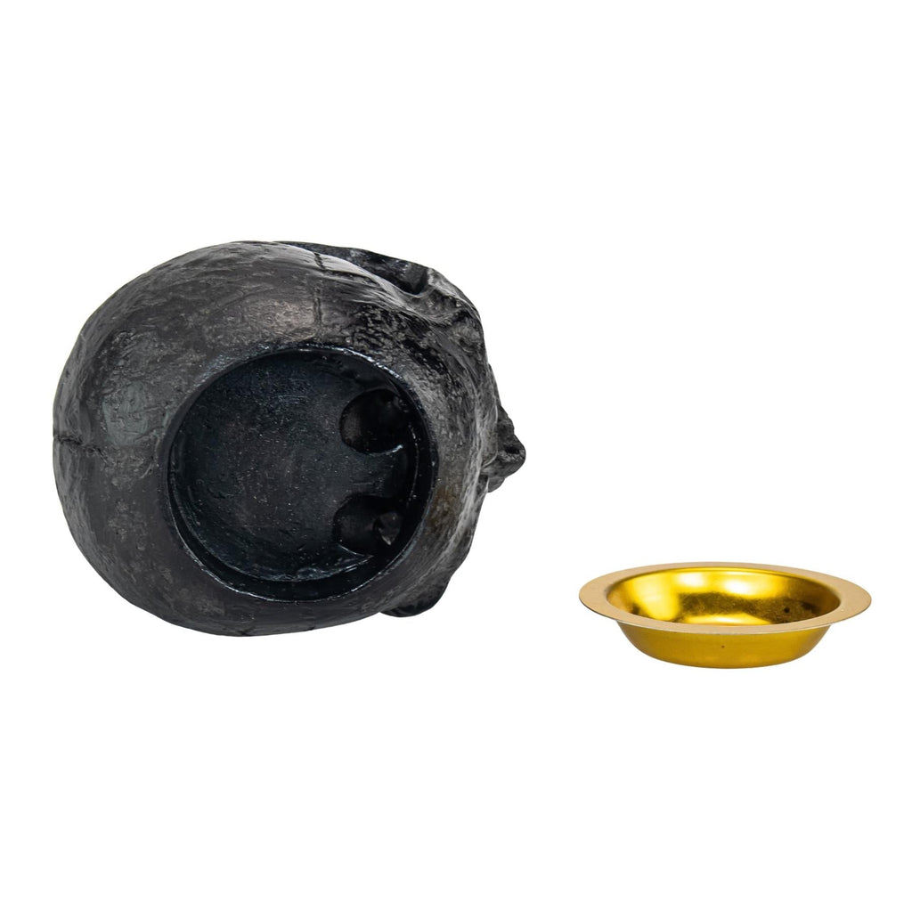Black Skull Candle Holder | | Wiccan Center
