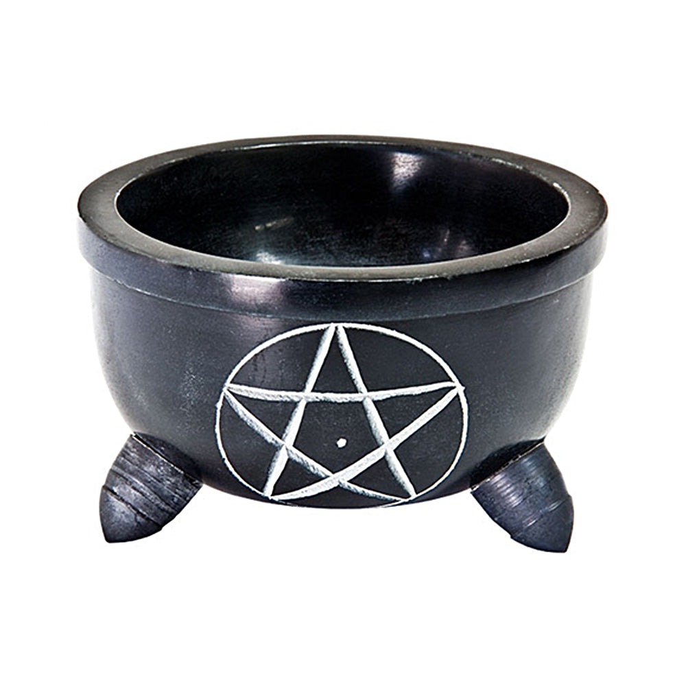 Pentacle Carved Charcoal Burner | Incense Burner | Wiccan Center