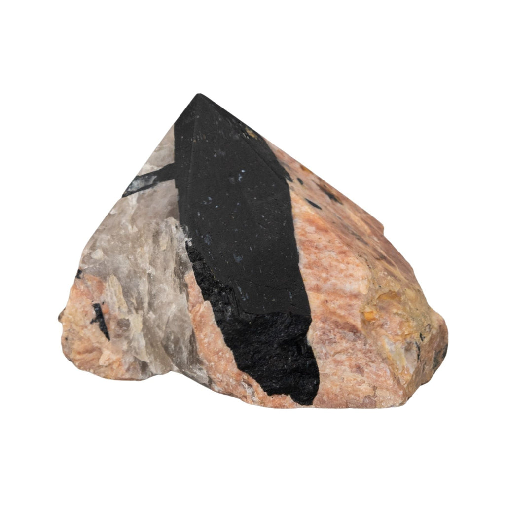 Black Tourmaline with Feldspar | Crystals | Wiccan Center