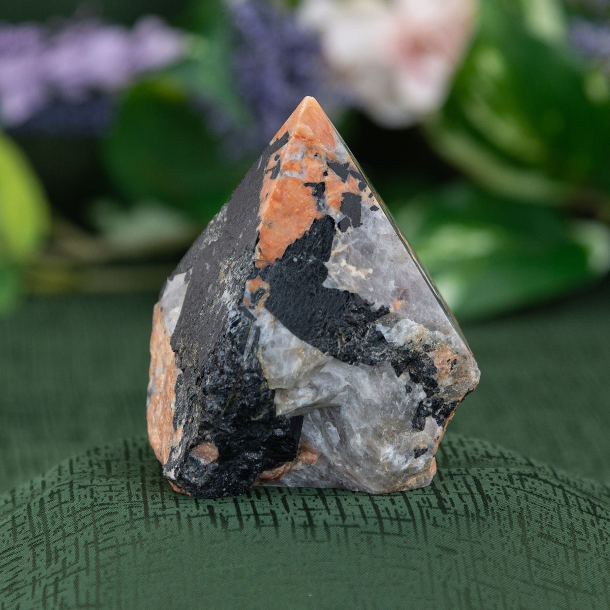 Black Tourmaline with Feldspar | Crystals | Wiccan Center