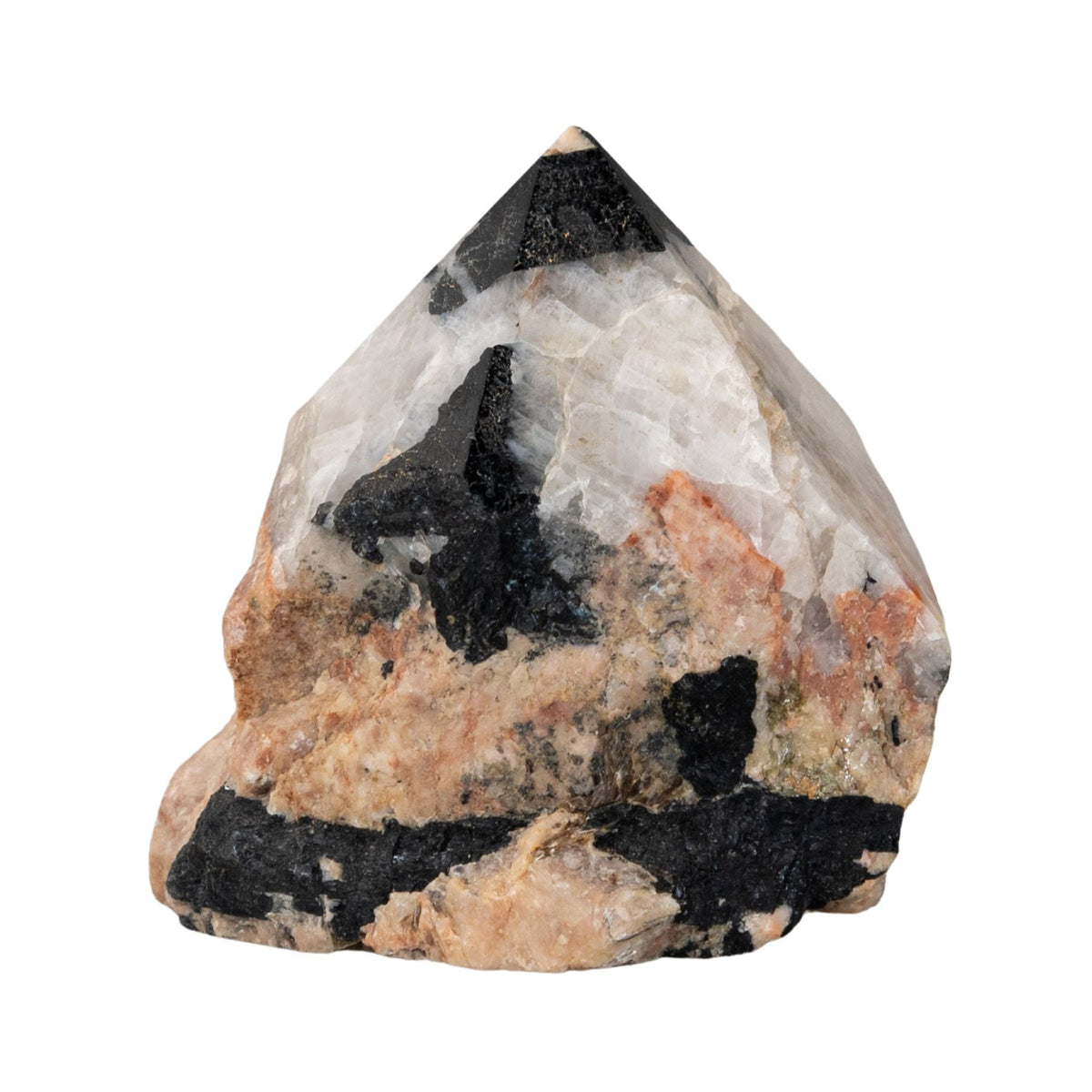 Black Tourmaline with Feldspar | Crystals | Wiccan Center