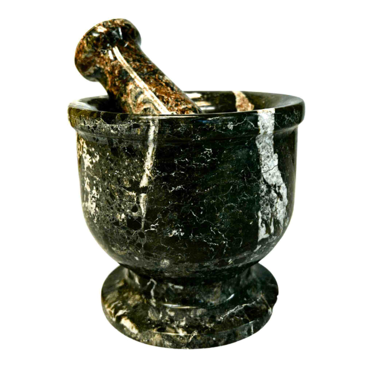 Black Zebra Mortar and Pestle | | Wiccan Center