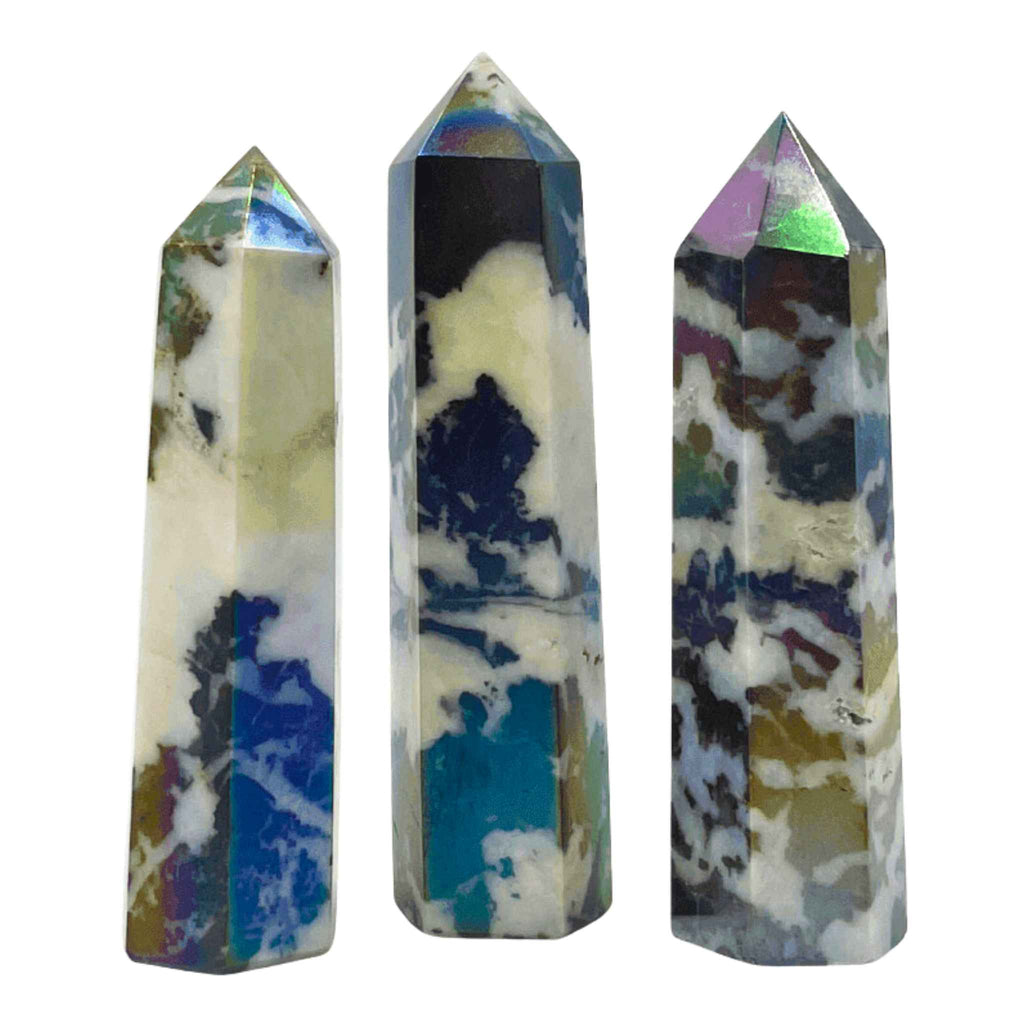 Black Zebra Jasper Aura Tower | Religious Items | Wiccan Center