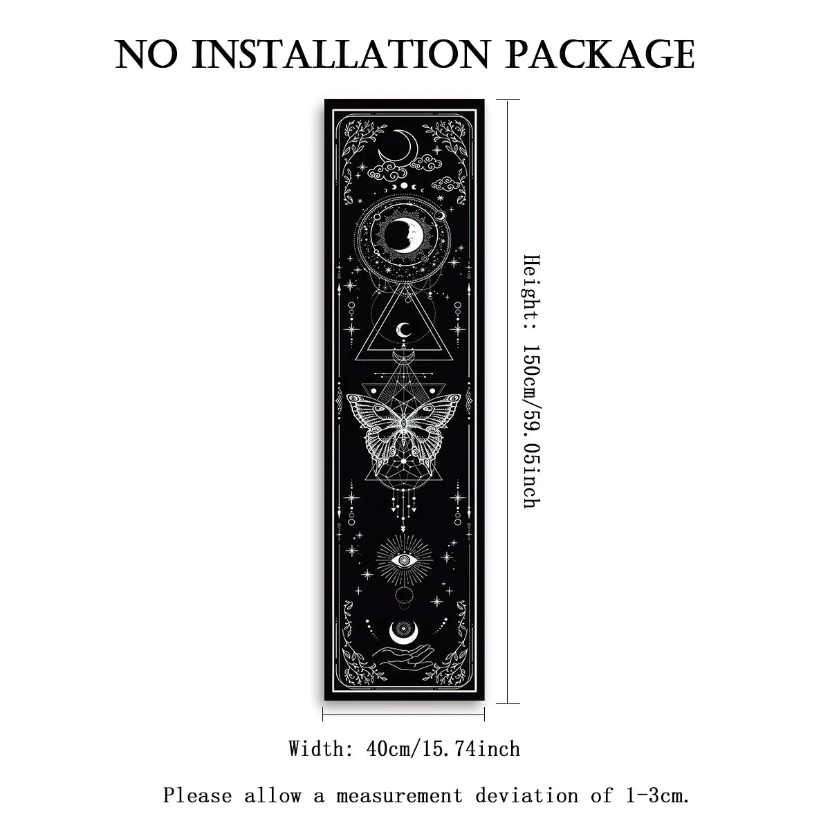 Witchy Sun & Moon Banner Tapestry | home decor | Wiccan Center