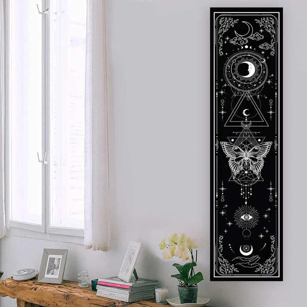 Witchy Sun & Moon Banner Tapestry | home decor | Wiccan Center