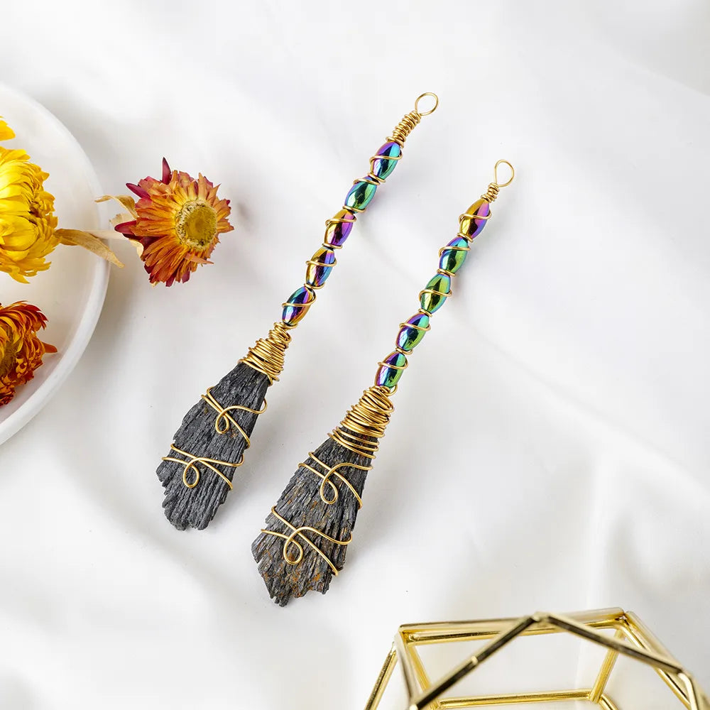 Crystal Wire Wrap Brooms | Crystals | Wiccan Center