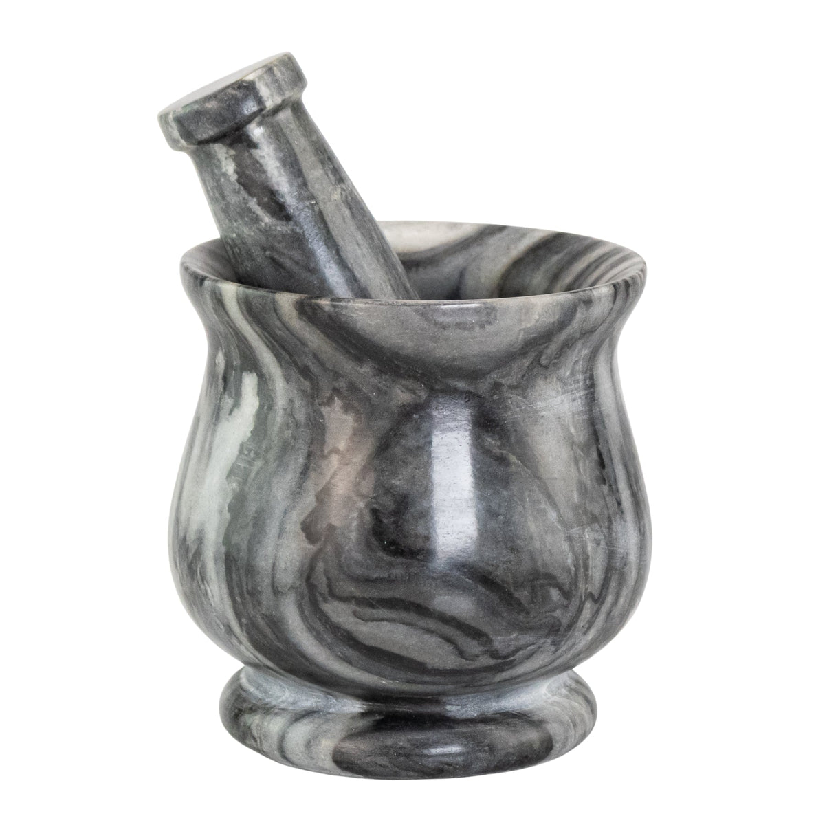 Black & White Stone 4" Mortar and Pestle | | Wiccan Center