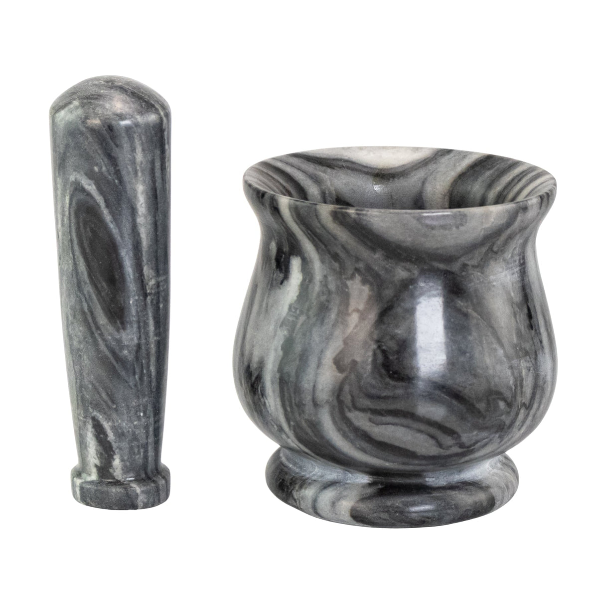 Black & White Stone 4" Mortar and Pestle | | Wiccan Center
