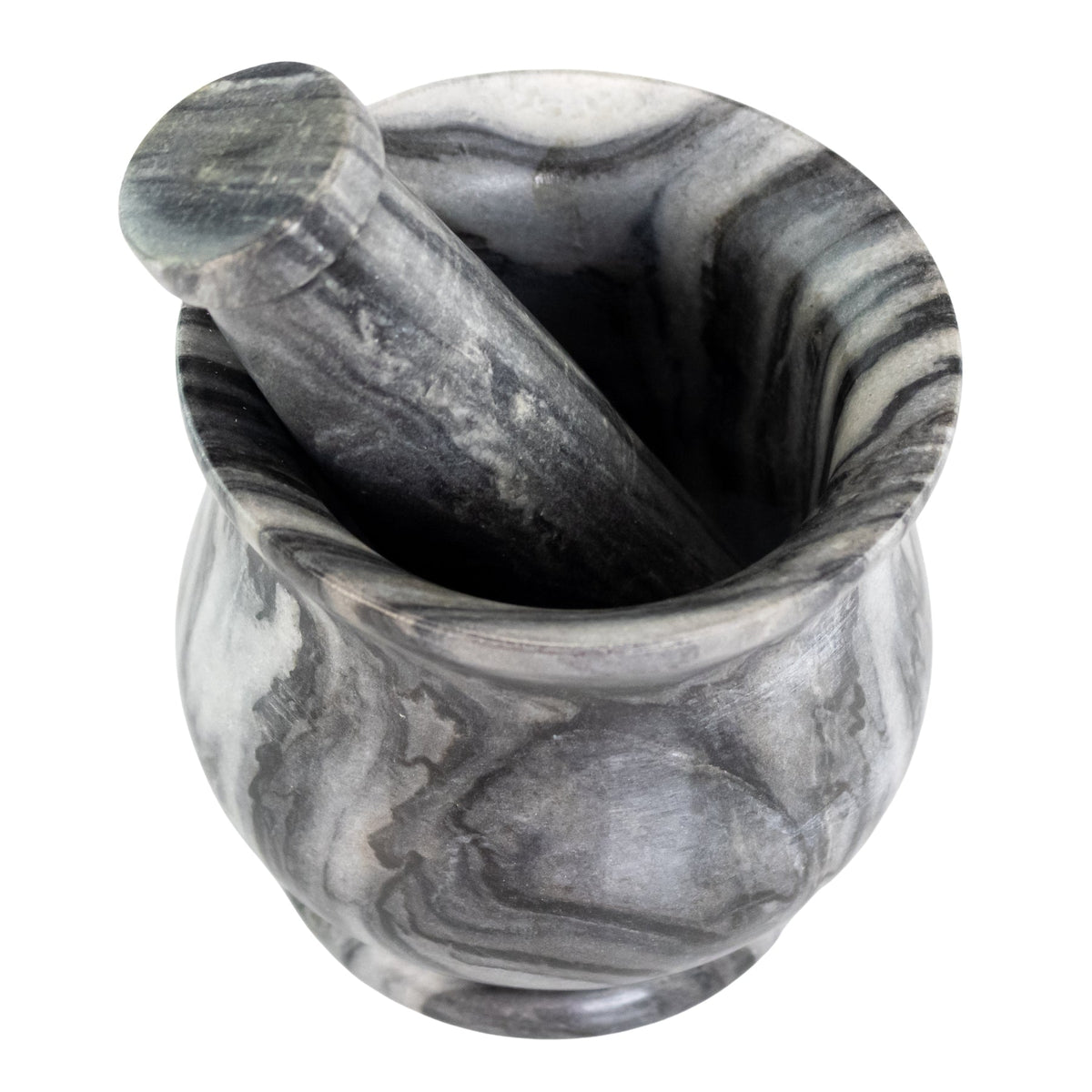 Black & White Stone 4" Mortar and Pestle | | Wiccan Center