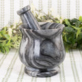 Black & White Stone 4" Mortar and Pestle | | Wiccan Center