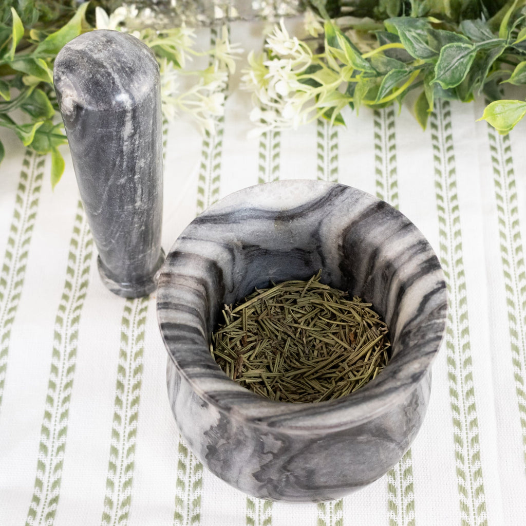 Black & White Stone 4" Mortar and Pestle | | Wiccan Center