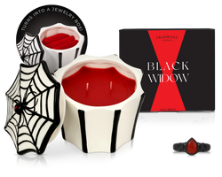 Black Widow - Jewel Candle Ceramic | Jewel Candle | Wiccan Center