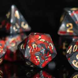 Blood and Iron Acrylic Dice Set | Acrylic Dice | Wiccan Center