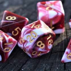 Bloody Waters Acrylic Dice Set | Acrylic Dice | Wiccan Center