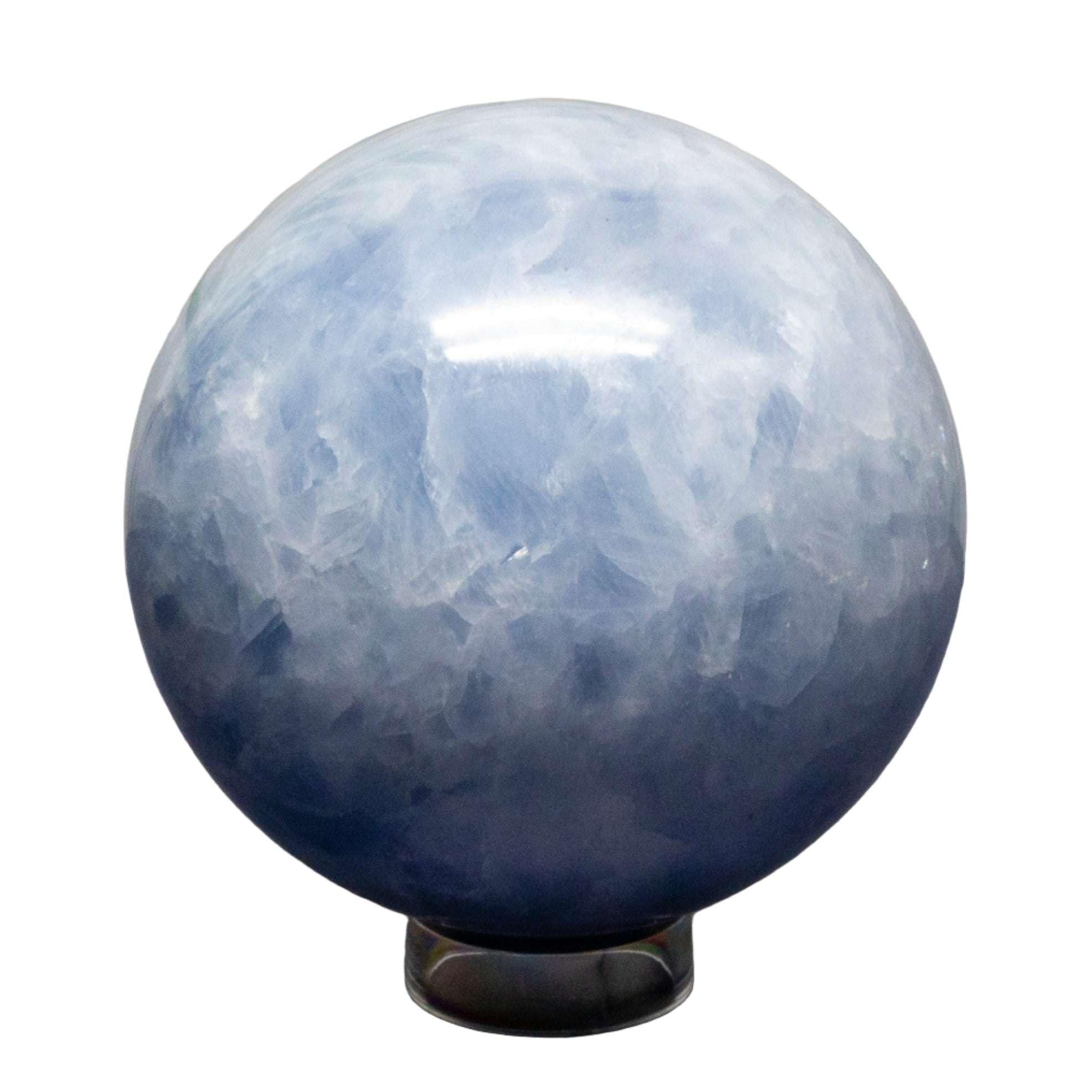 Blue Calcite Spheres 72-93mm