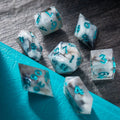 Blue Cloud Handmade Resin DND Dice Set | Resin Dice | Wiccan Center