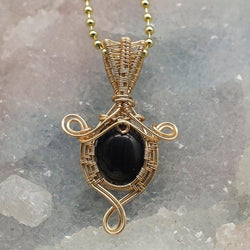 Blue Sandstone Wire Wrap Pendant 2 Inch | Wire Wraps | Wiccan Center