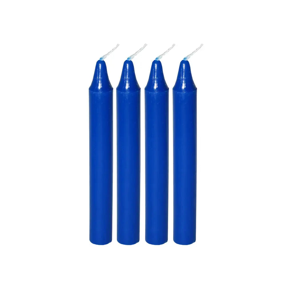 Mini Ritual Candle - Blue (Set of 4) | Candle | Wiccan Center