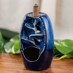 Blue Backflow Ceramic Burner | Incense Holders | Wiccan Center