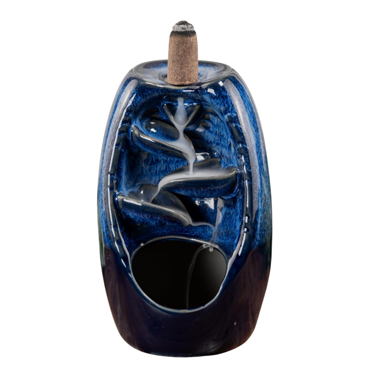Blue Backflow Ceramic Burner | Incense Holders | Wiccan Center