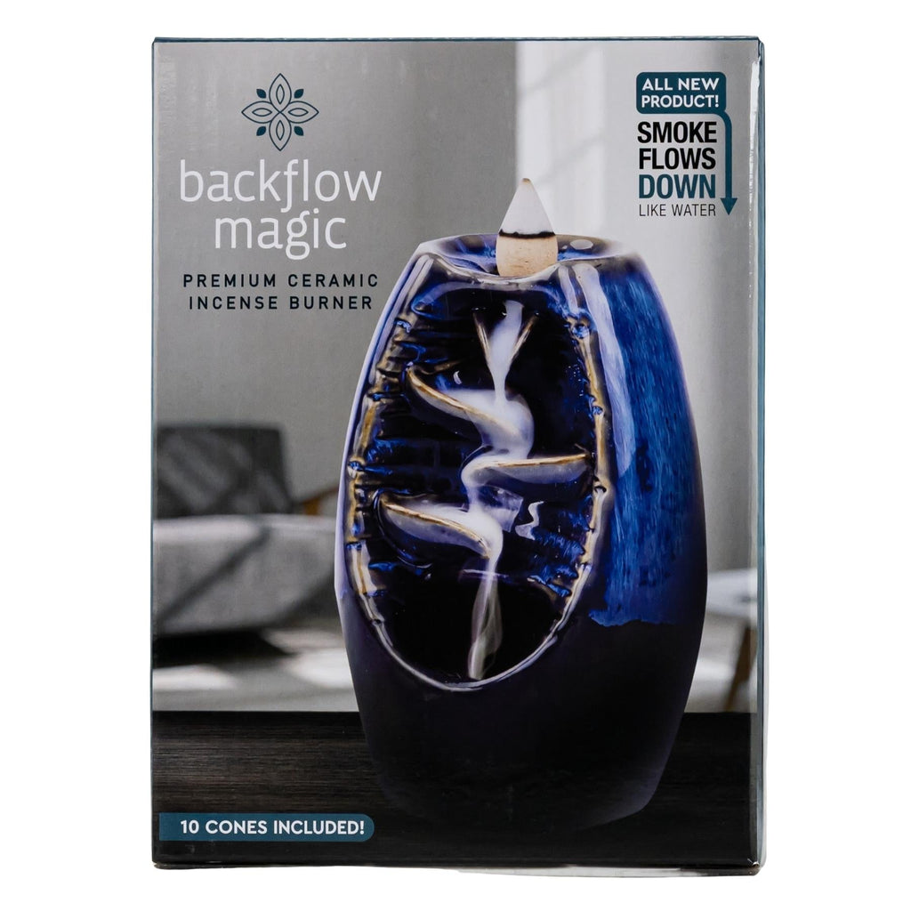 Blue Backflow Ceramic Burner | Incense Holders | Wiccan Center