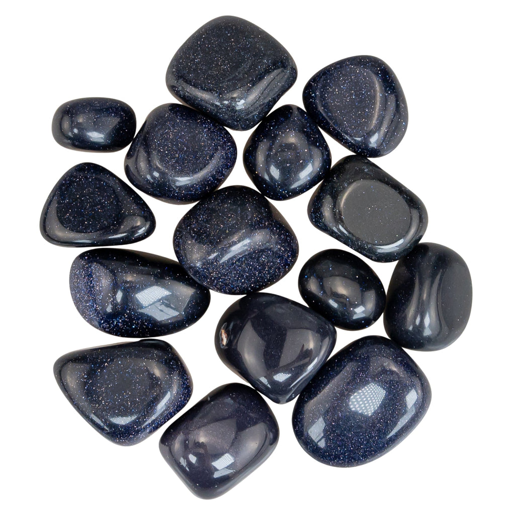 Blue Goldstone Tumbled 1lb | Rocks & Fossils | Wiccan Center