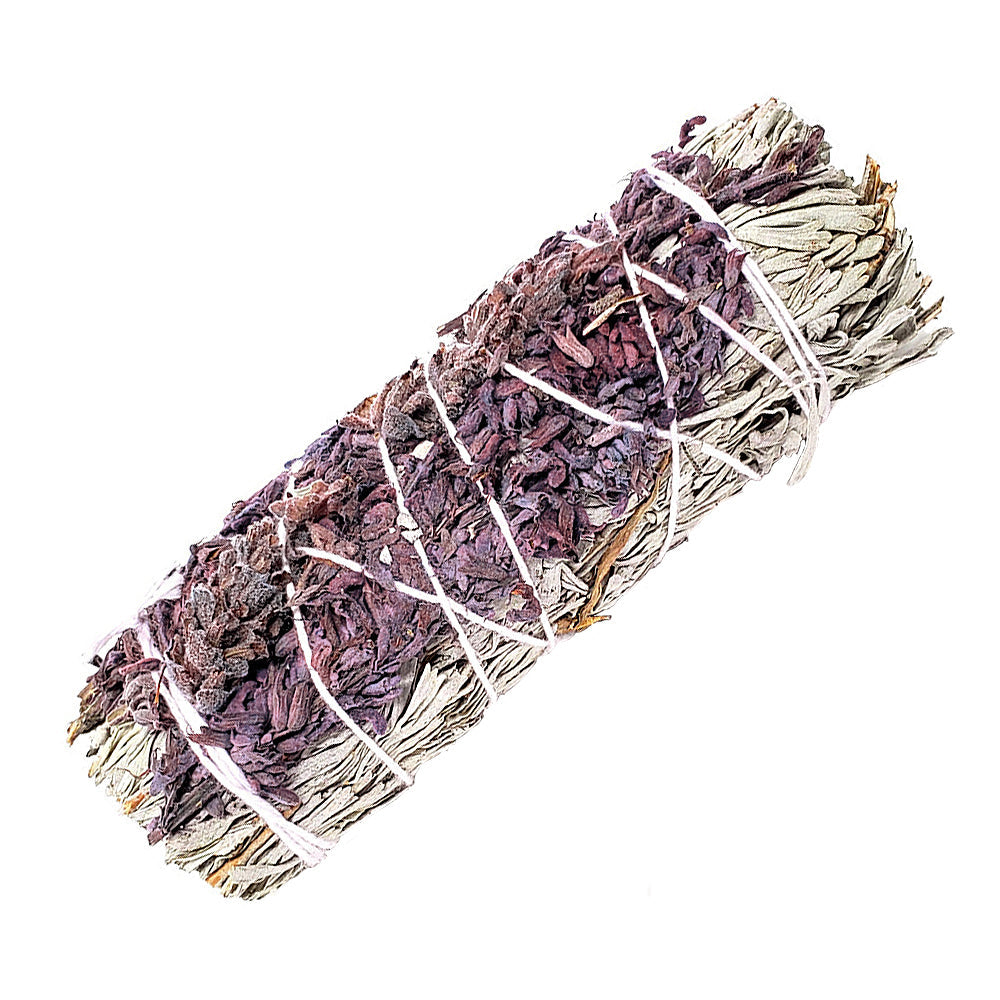 Blue Sage & Lavender Smudge Stick 3-4" | smudge sticks | Wiccan Center