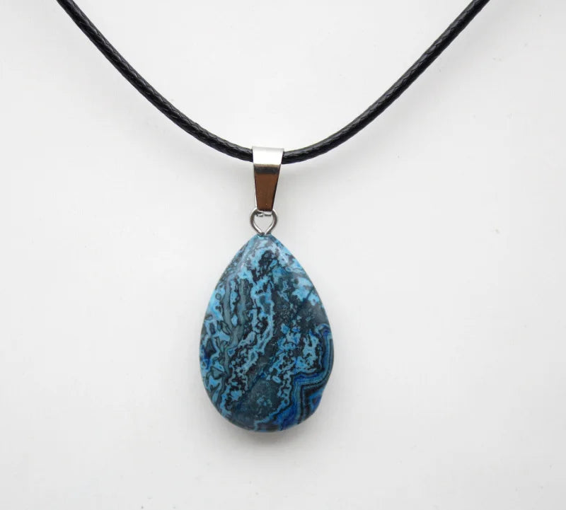 Crystal Teardrop Pendant Necklace | necklace | Wiccan Center